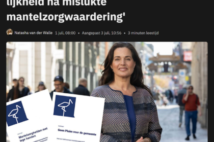Schermopname van een nieuwsartikel van Carina van Eck op website van Den Haag FM